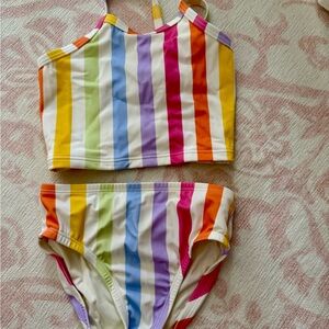 Quince Multicolor Striped Kids Bikini